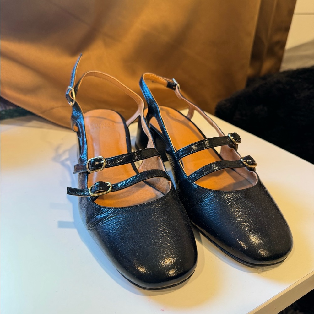 Sezane Paula Babies- Patent Black - Picture 2 of 9